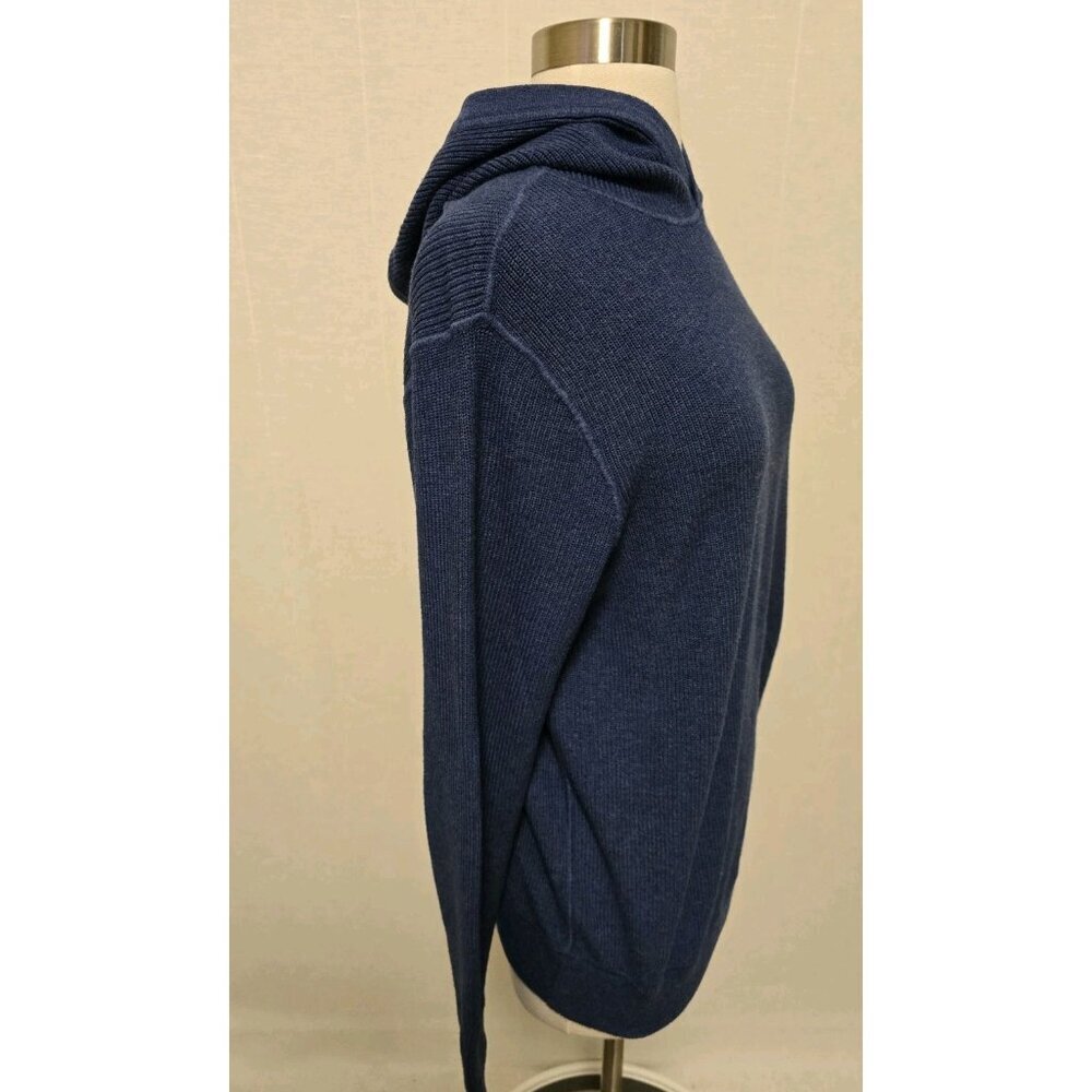 Vineyard Vine Hooded Sweater Womens‎ Size Small Blue Cotton Knit Blend - Picture 3 of 7